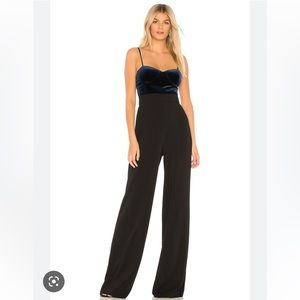 Jay Godfrey Barrett Jumpsuit in Navy & Black